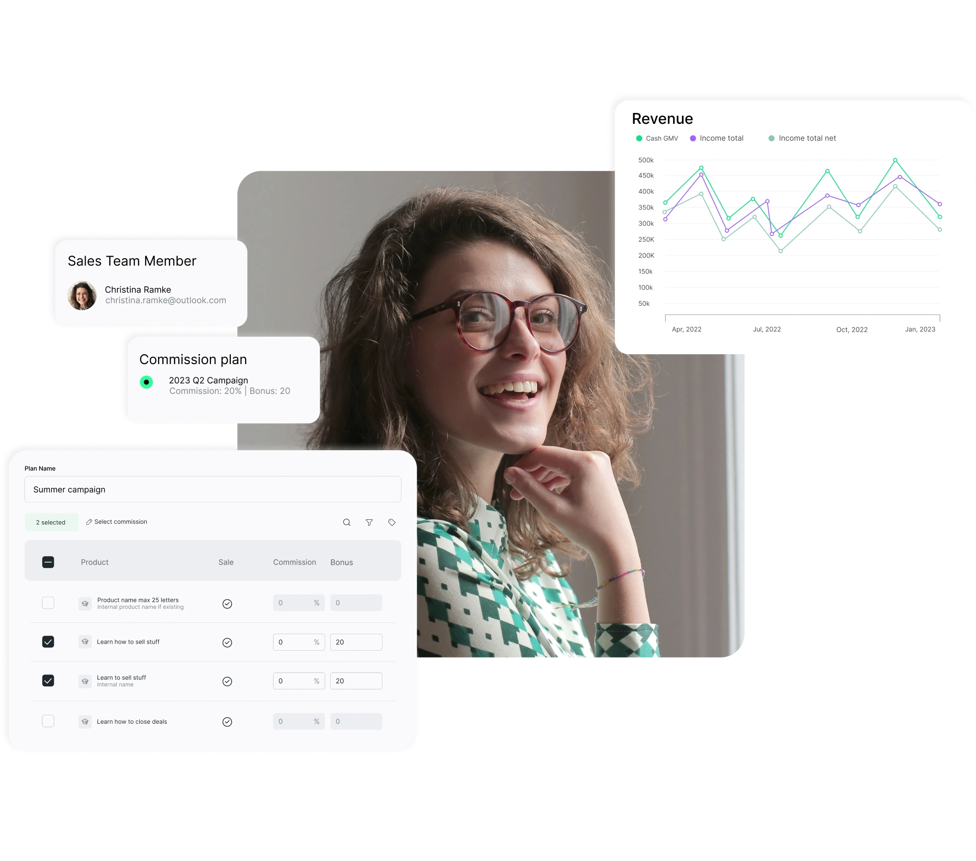 Manage your sales team members on one platform