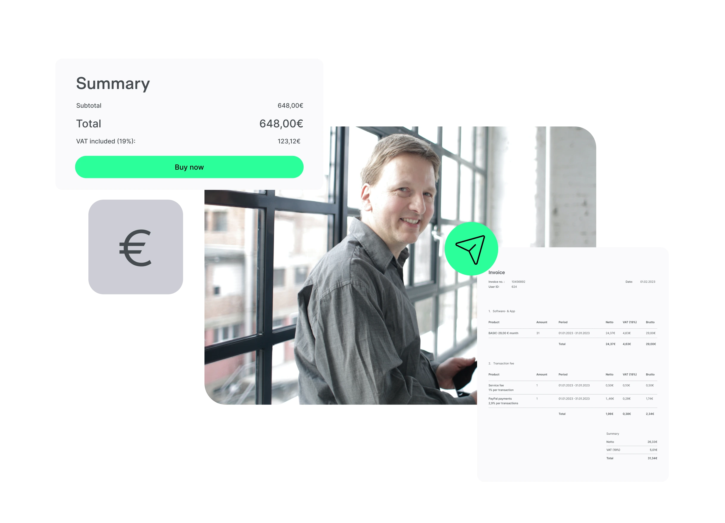 Automated invoice processing with elopage